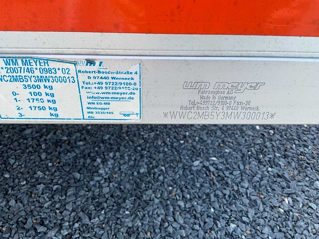 2021 wm meyer mb3535/185 alu machinery carrier car trailer - afbeelding 11 van  23