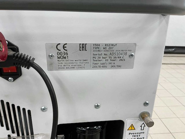 2021 wow! coolius y50a airco test- en vulapparaat - afbeelding 4 van  4