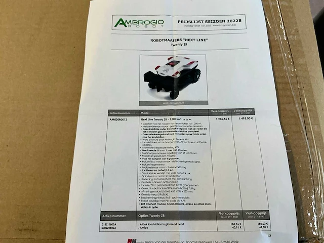 2021 zuchetti ambrogio twenty zr b020 dez robotmaaier - afbeelding 2 van  4