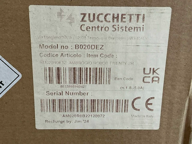 2021 zuchetti ambrogio twenty zr b020 dez robotmaaier - afbeelding 1 van  4