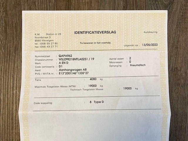 2022 a&d za 18 vrachtwagen aanhangwagens - afbeelding 11 van  12
