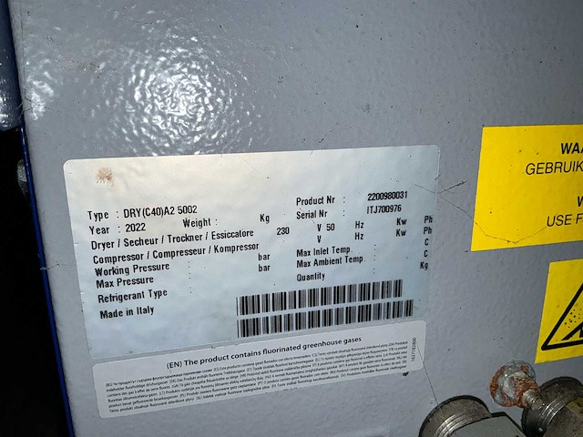 2022 airpress dry (c40) a2 5002 luchtdroger - afbeelding 6 van  6