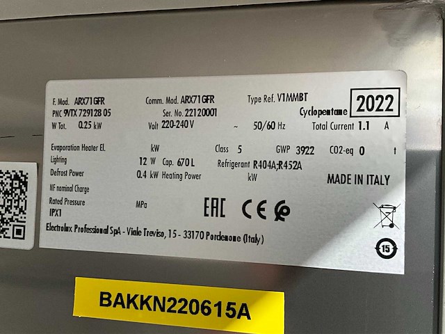 2022 alpeninox arx71 gfr vriezer - afbeelding 7 van  8