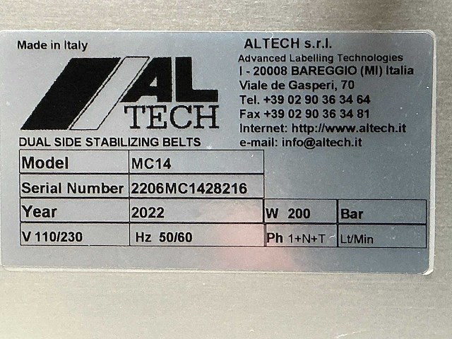2022 altech mc14 overzet transportband - afbeelding 6 van  6