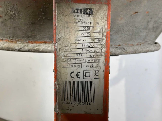 2022 atika profi 145s betonmolen 140l - afbeelding 2 van  7