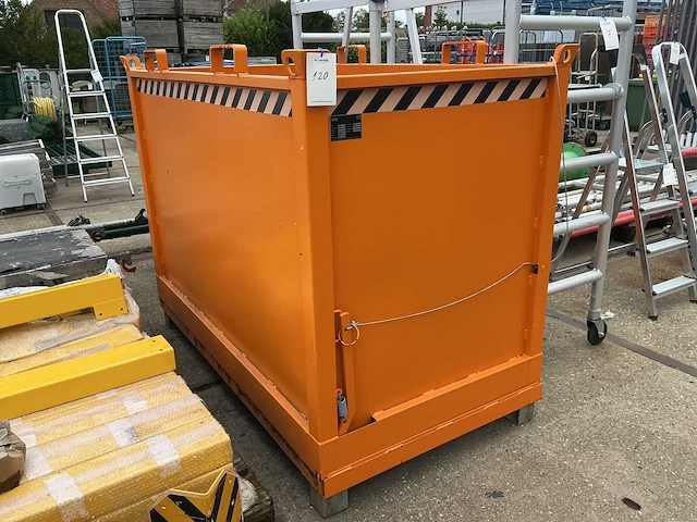 2022 bauer fb 2000 bodemklep afvalcontainer 2 m3 - afbeelding 1 van  3