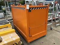 2022 bauer fb 2000 bodemklep afvalcontainer 2 m3 - afbeelding 1 van  3