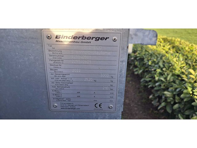 2022 bindenberger sägespaltprofi 225540601 zaagkloofmachine - afbeelding 13 van  15