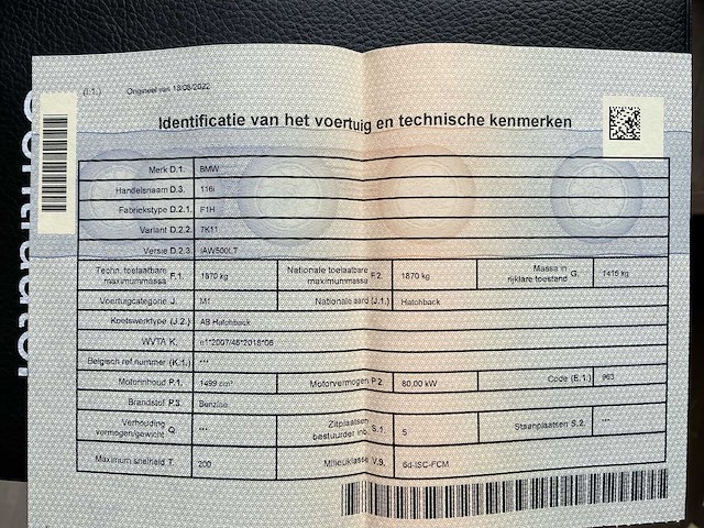 2022 bmw 116i ia personenauto - afbeelding 15 van  23