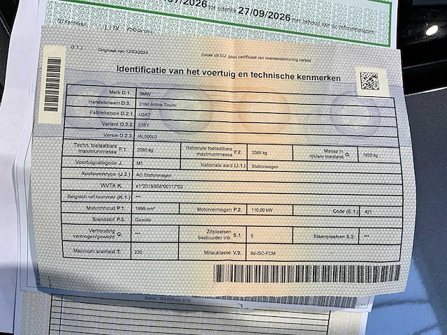 2022 bmw 218d active tourer - afbeelding 7 van  48