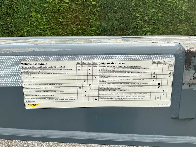 2022 broshuis mfcc l2c8 oplegger - container chassis oplegger - afbeelding 17 van  30