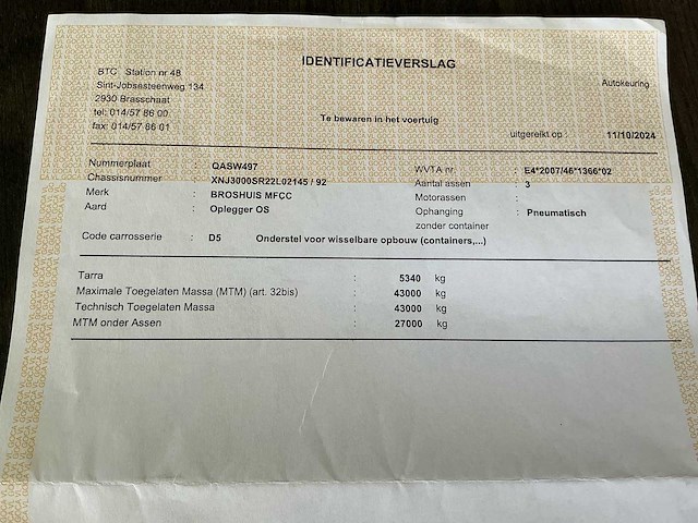 2022 broshuis mfcc l2c8 oplegger - container chassis oplegger - afbeelding 24 van  30