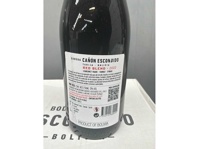 2022 canon escondido red blend rode wijn (12x) - afbeelding 3 van  3