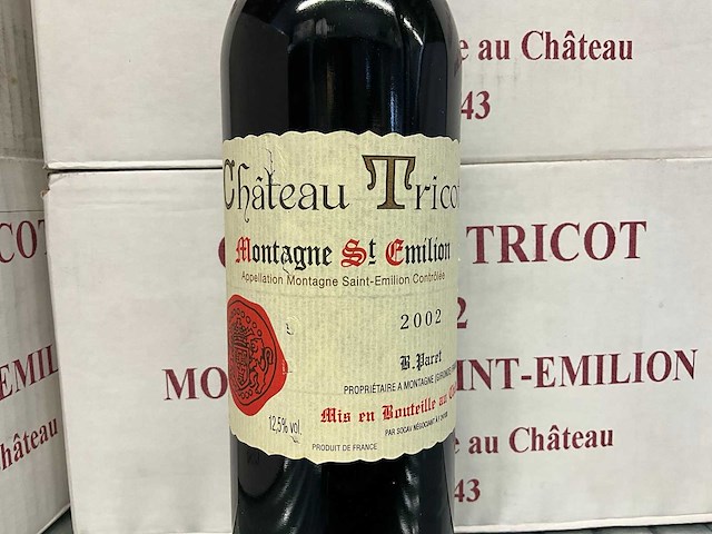 2022 chateau tricot montagne st emilion rode wijn (24x) - afbeelding 2 van  3