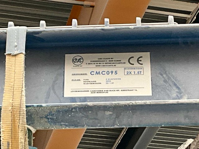 2022 claeys hijsjuk 2x1,5t - afbeelding 3 van  4