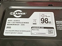 2022 cramer 82lm53s alu mulcher accu grasmaaier - afbeelding 5 van  6