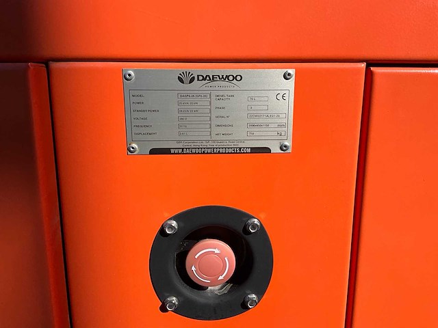 2022 daewoo gfs-25 generatorset - afbeelding 7 van  18