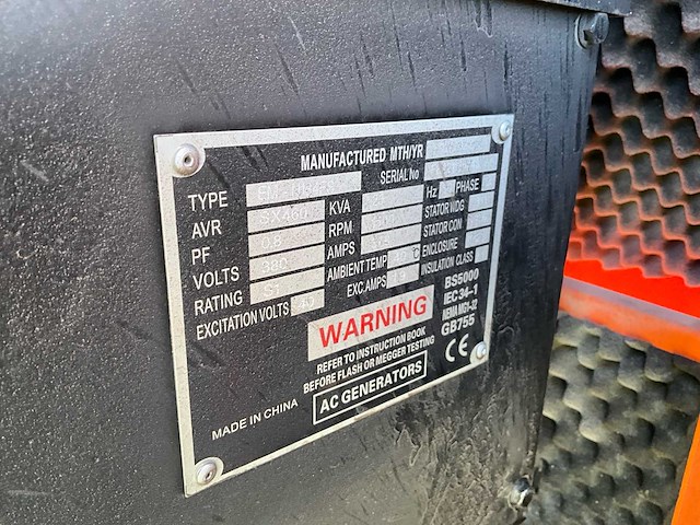 2022 daewoo gfs-25 generatorset - afbeelding 4 van  6