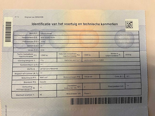 2022 deutz-fahr 6205 agrotron vierwielaangedreven landbouwtractor - afbeelding 20 van  32