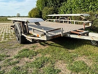 2022 dotz flatbed trailer / machinetransport car trailer - afbeelding 1 van  14