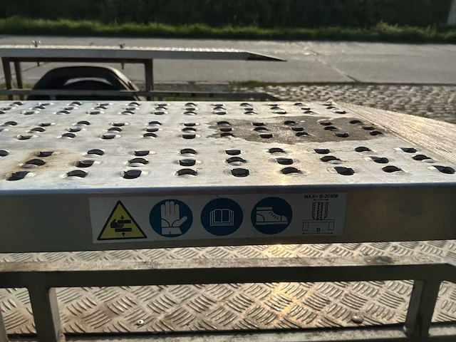 2022 dotz flatbed trailer / machinetransport car trailer - afbeelding 3 van  14