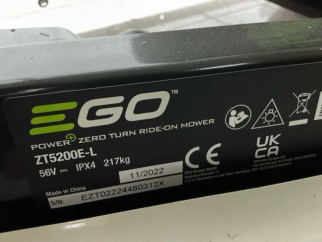 2022 ego z6 mulcher/zt5200e-l accu zitmaaier - afbeelding 5 van  10