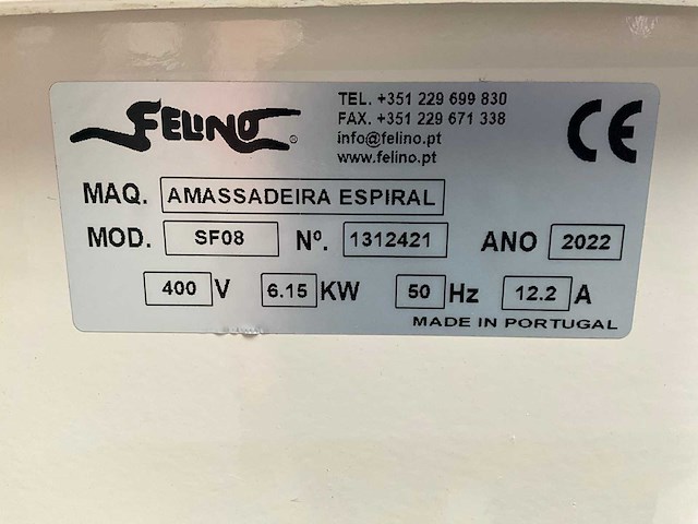 2022 felino sf08 spiraalkneder - afbeelding 13 van  13
