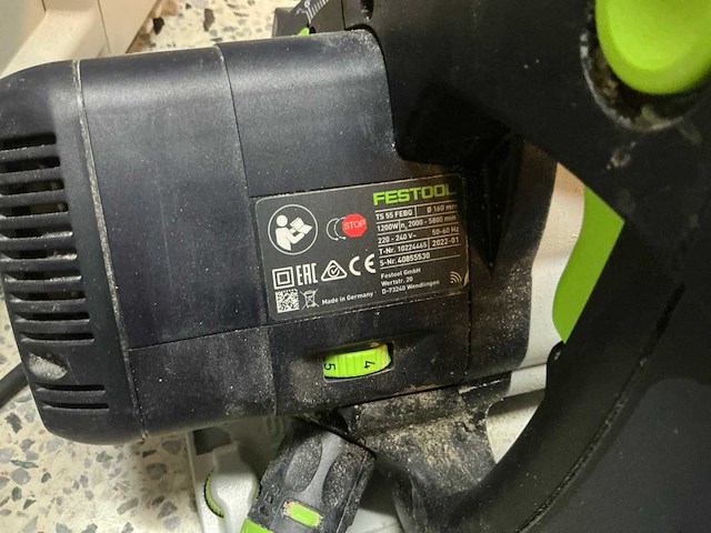 2022 festool ts 55 febq invalzaag - afbeelding 3 van  5