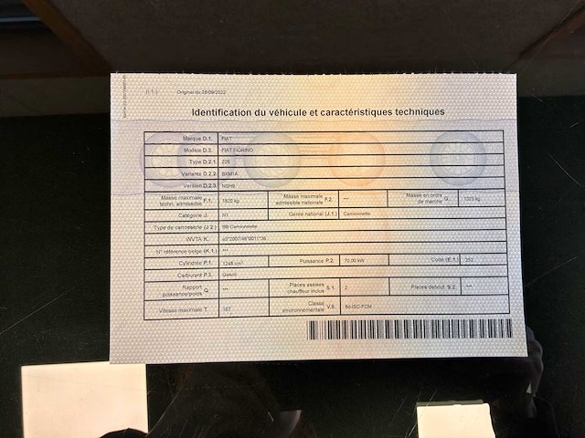 2022 fiat fiorino 225 pick-up truck - afbeelding 1 van  7