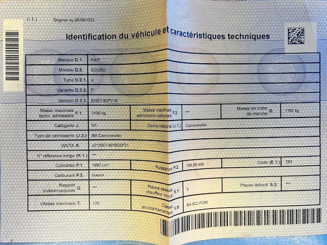 2022 fiat scudo v pick-up truck - afbeelding 1 van  4