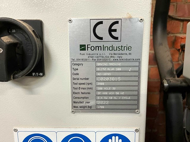 2022 fom industrie blitz alva 500 dubbele verstekzaagmachine - afbeelding 38 van  39