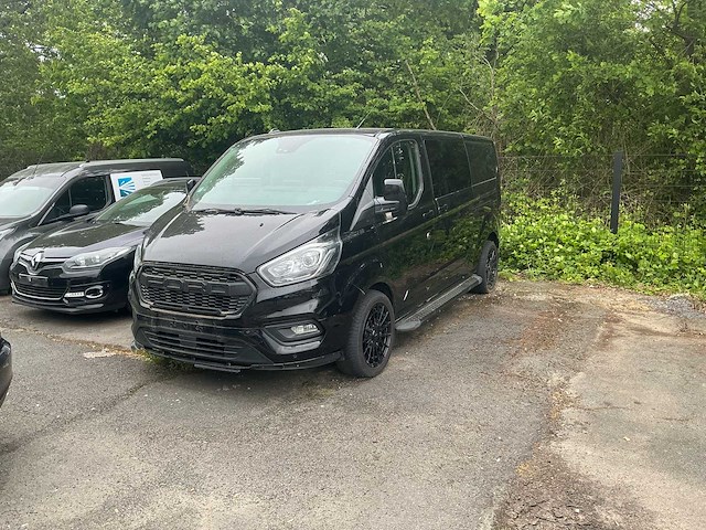 2022 ford transit custom zwart personenauto - afbeelding 1 van  34