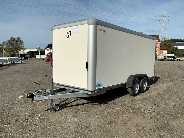 2022 henra gb 354618 3500kg gesloten bakwagen 460x185 garantie aanhangwagen - afbeelding 1 van  14