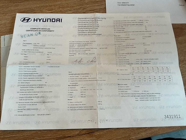 2022 hyundai nexo fe - afbeelding 15 van  16