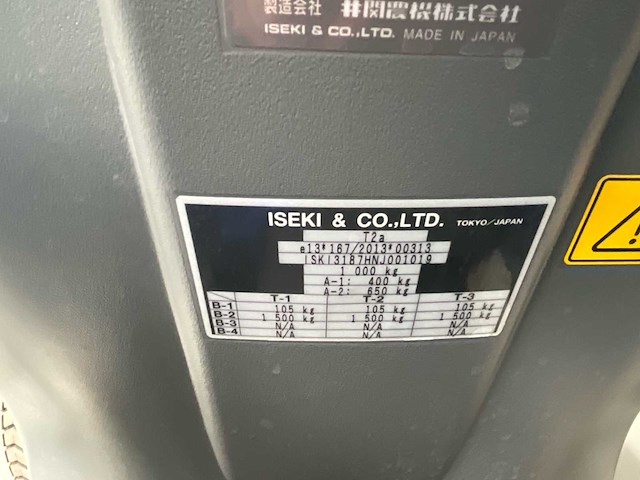 2022 iseki tm 3187 minitractor - afbeelding 7 van  15