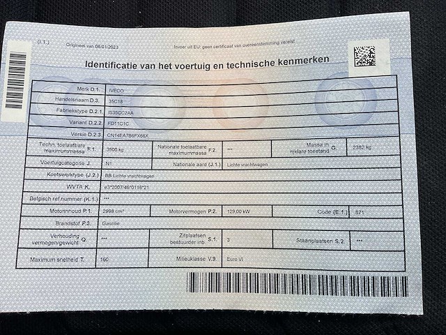 2022 iveco 35c18 l4 bedrijfswagen - afbeelding 42 van  53