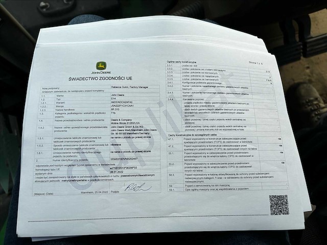 2022 john deere 8r 310 4wd landbouwtractor - afbeelding 43 van  47