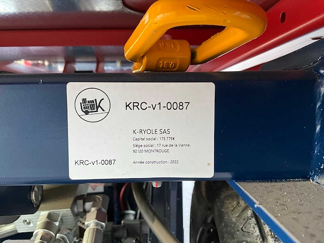 2022 k-ryole kross 500 builder elektrische dumper - afbeelding 5 van  13