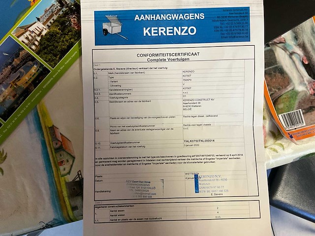 2022 kerenzo k750t aanhangwagen - afbeelding 25 van  25
