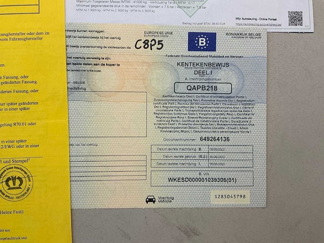 2022 krone sd semi-zeiltrailer - afbeelding 13 van  22