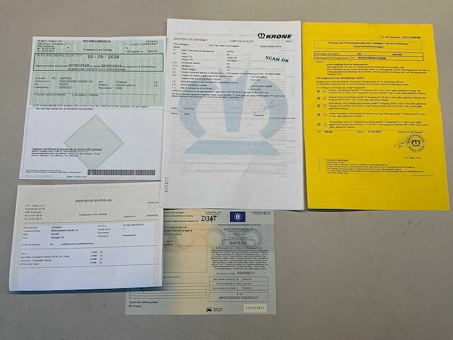 2022 krone sd semi-zeiltrailer - afbeelding 8 van  20