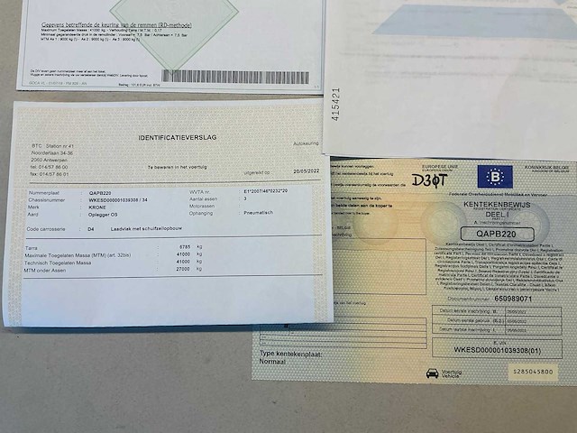 2022 krone sd semi-zeiltrailer - afbeelding 11 van  20