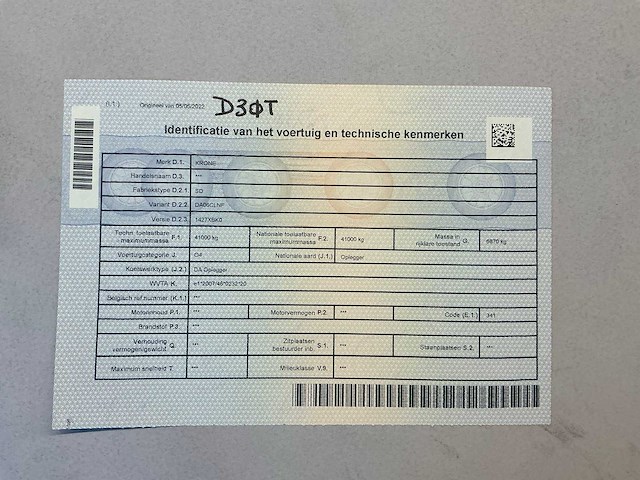 2022 krone sd semi-zeiltrailer - afbeelding 13 van  20