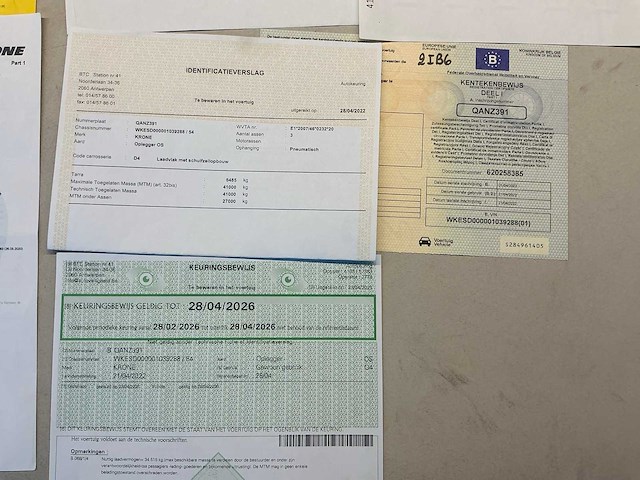 2022 krone sd semi-zeiltrailer - afbeelding 13 van  23