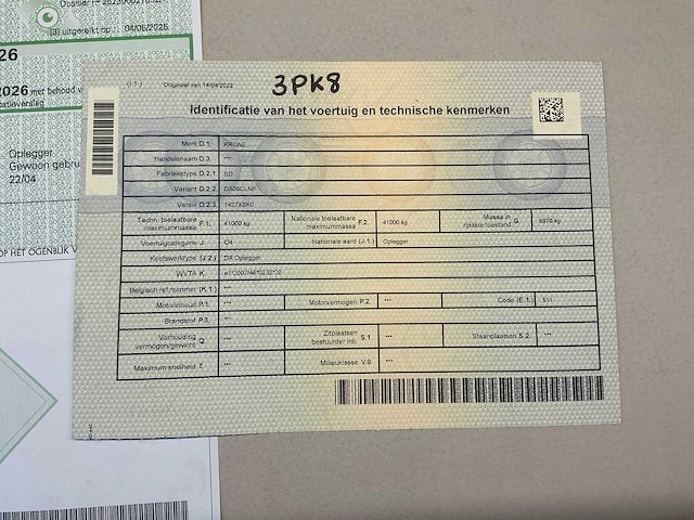 2022 krone sd semi-zeiltrailer - afbeelding 9 van  18