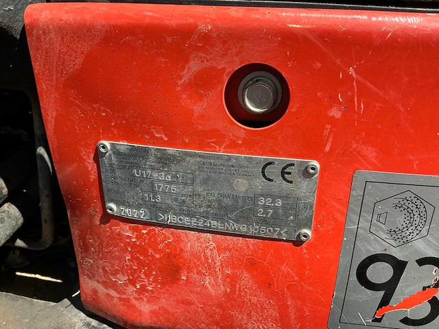 2022 kubota u17-3a minigraafmachine - afbeelding 5 van  30