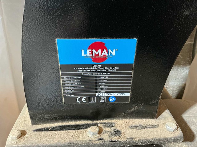 2022 leman asp 302 houten stofzuiger zuigsysteem - afbeelding 4 van  6