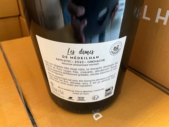 2022 les dames de médeilhan rode wijn (40x) - afbeelding 3 van  3