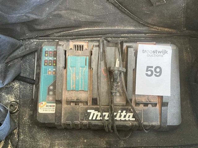 2022 makita dc18rd acculader - afbeelding 1 van  4