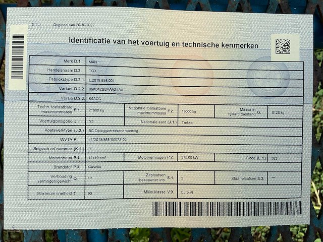 2022 man tgx 18.510 vrachtwagen - afbeelding 24 van  34